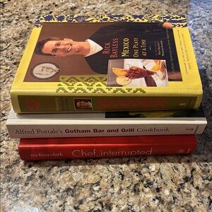 (3) Cookbooks:Mexico One Plate at a‎ Time, Gotham Bar/Grill, & Chef, Interrupted